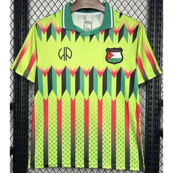 Palestine FC Red Green Retro Soccer Jersey