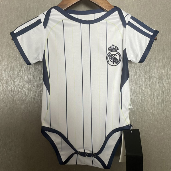 2025-26 RMA White Baby Infant Crawl Suit