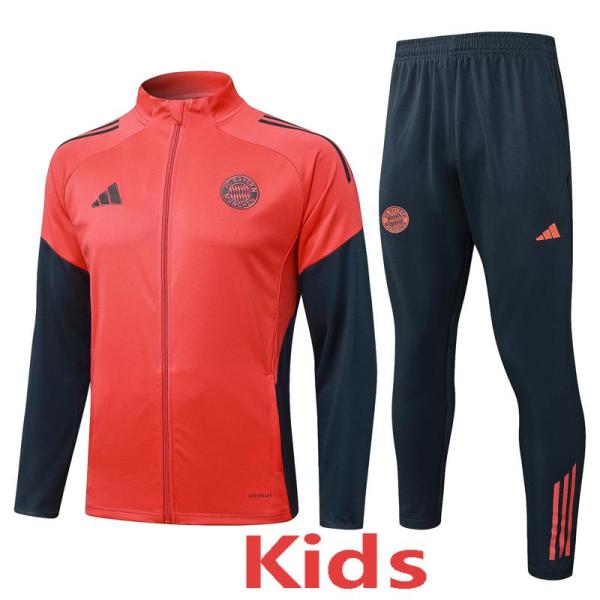25-26 Bayern Orange Kids Jacket Tracksuit #E25141