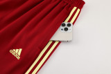 24-25 Roma Red blue Jacket Tracksuit #02