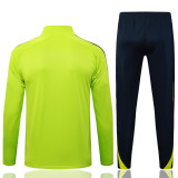 2025-26 RMA Grass green Half Pull Tracksuit #B2545(半拉链）