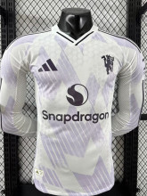 2025-26 Man Utd Away Long Sleeve Player Version Soccer Jersey(长袖球员)