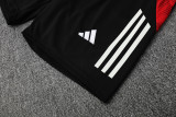 25-26 Man Utd Black red Tank top and shorts suit