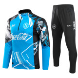 24-25 Napoli Blue Half Pull Tracksuit (半拉链)
