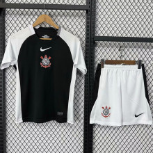25-26 Corinthians Away Kids Soccer Jersey