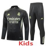 25-26 RMA Grey green Kids Half Pull Tracksuit #E25139