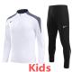 2024 NK White Kids Half Pull Tracksuit (童装)(半拉链)