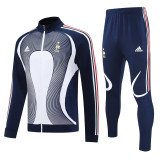 25-26 France Royal blue Jacket Tracksuit #F18