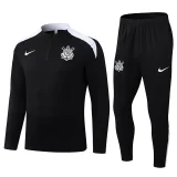25-26 Corinthians Black Half Pull Tracksuit (半拉链)