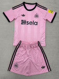 2025-26 Newcastle Pink Goalkeeper Kids Soccer Jersey