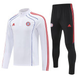25-26 Bayern White Half Pull Tracksuit (半拉链)