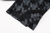 C2443 Jordan Black Grey Casual Short Pants