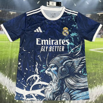 2025-26 RMA Dark Blue Special Edition Fans TrainingShirts (狮头)
