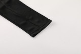 2024 AD Black Half Pull Tracksuit #AB07 (半拉链)