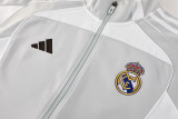2025-26 RMA Light gray Jacket Tracksuit #07