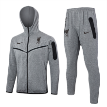 24-25 LIV Grey Hoodie Jacket Tracksuit #F571(黑标)