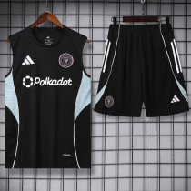 2025-26 Inter Miami Black Tank top and shorts suit