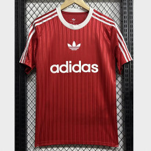 2025 AD Casual Red Fans Training shirts *三叶草