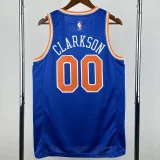 2022-23 KNICKS CLARKSON #00 Blue Top Quality HotPressing NBA Jersey