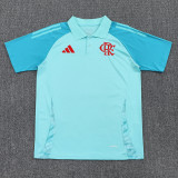 25-26 Flamengo Sky Blue Polo Short Sleeve