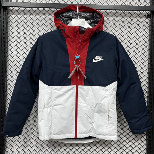 2025 NK Cotton Thickened warm Blue White Outdoor Jackets #P6加棉冲锋衣