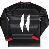 24-25 Palestine FC Black Green Long Sleeve Soccer Jersey (长袖)红袖边