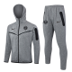 24-25 PSG Grey Hoodie Jacket Tracksuit #F581