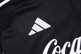 25-26 Argentina Black Kids Half Pull Tracksuit #E25130