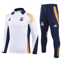24-25 RMA White Half Pull Tracksuit (半拉链)