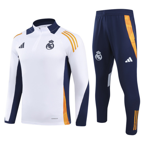 24-25 RMA White Half Pull Tracksuit (半拉链)
