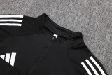 2025-26 Germany Black Half Pull Tracksuit (半拉链）