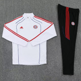 25-26 Bayern White Half Pull Tracksuit (半拉链)