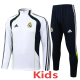 2025-26 RMA White Kids Half Pull Tracksuit #E2572(童)(半拉链)