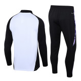 24-25 Germany White Kids Half Pull Tracksuit (童装)(半拉链)