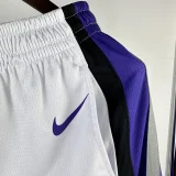 2023-24 Kings White Home Top Quality NBA Pants
