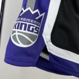 2023-24 Kings Black Away Top Quality NBA Pants