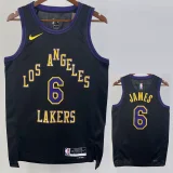 2023-24 LAKERS JAMES #6 Black City Edition Top Quality Hot Pressing NBA Jersey