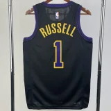 2023-24 LAKERS RUSSELL #1 Black City Edition Top Quality Hot Pressing NBA Jersey