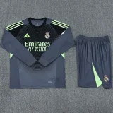 25-26 RMA Grey Black GoalKeeper (Long Sleev Suit) Soccer Jersey (长袖)