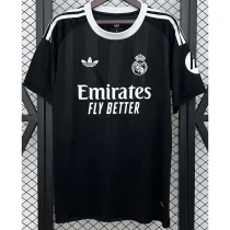25-26 RMA Black GoalKeeper Fans Soccer Jersey