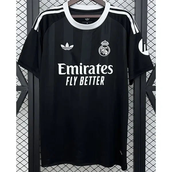 25-26 RMA Black GoalKeeper Fans Soccer Jersey