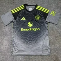 25-26 Man Utd Black Goalkeeper Fans Soccer Jersey