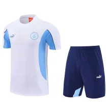 Man City White Training Short Suit