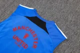 25-26 Man Utd Fancy blue Tank top and shorts suit #D25170