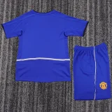 2002-2003 Man Utd Away Kids Retro Soccer Jersey