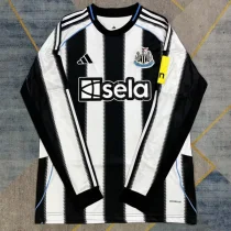 25-26 Newcastle Home Long Sleeve Soccer Jersey (长袖)