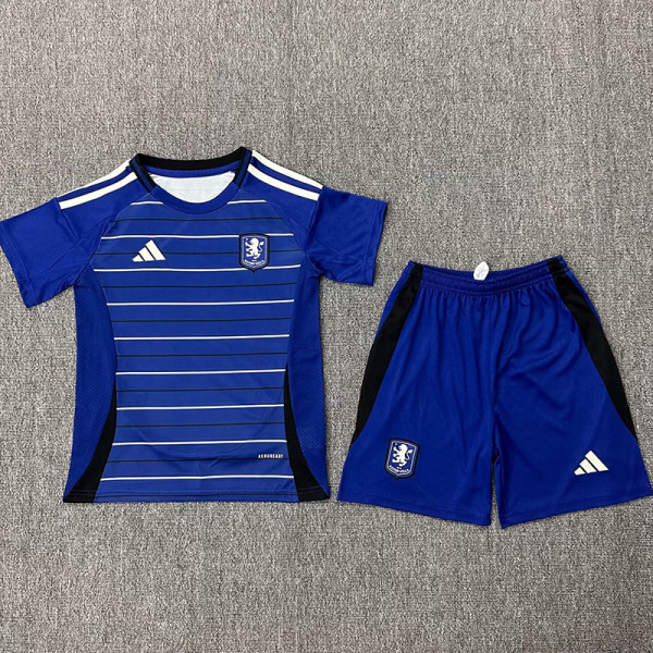 25-26 Aston Villa Third Kids Soccer Jersey