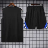 25-26 INT Black Tank top and shorts suit