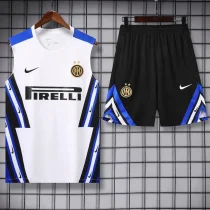 25-26 INT White Tank top and shorts suit