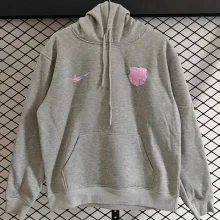 25-26 BAR Gray Hoody 灰色(加绒)粉标